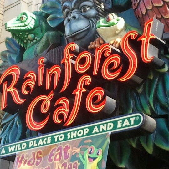 Rainforest Cafe Desserts Menu
 Rainforest Cafe Theme Restaurant in San Francisco