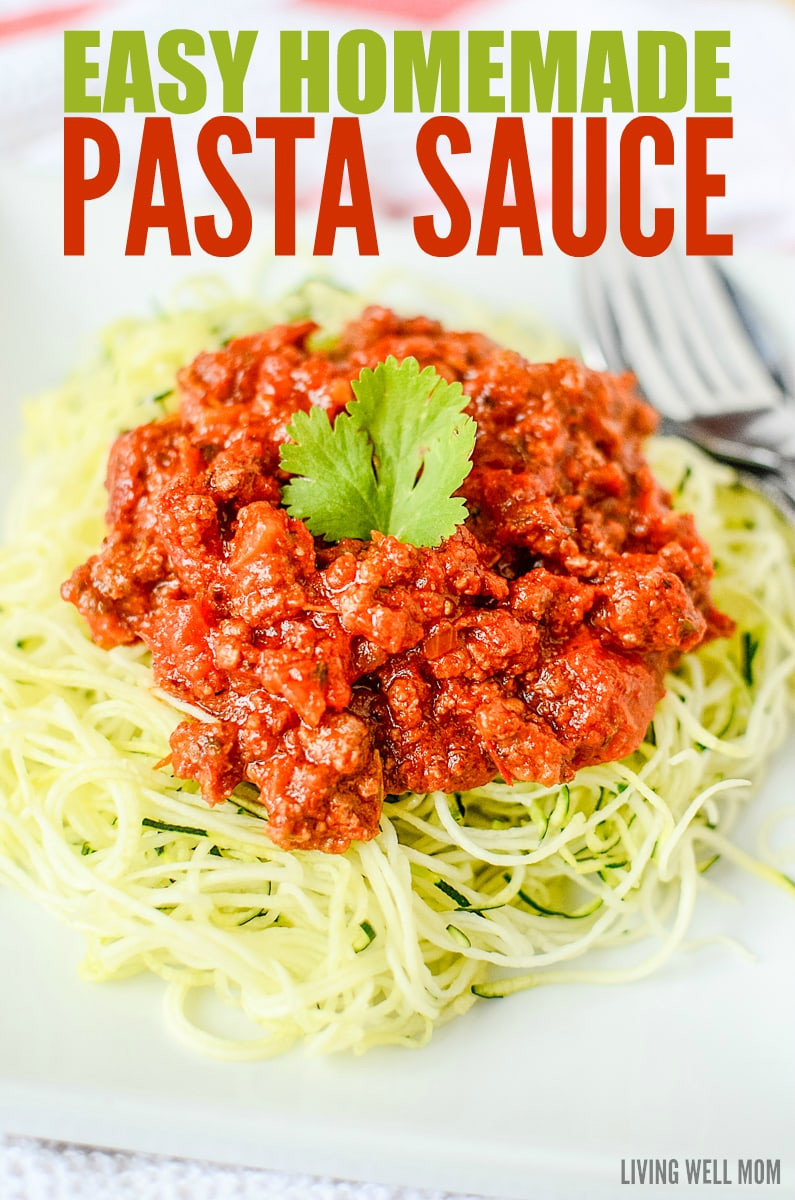 Receipes For Pasta Sauces
 Easy Homemade Pasta Sauce with Meat