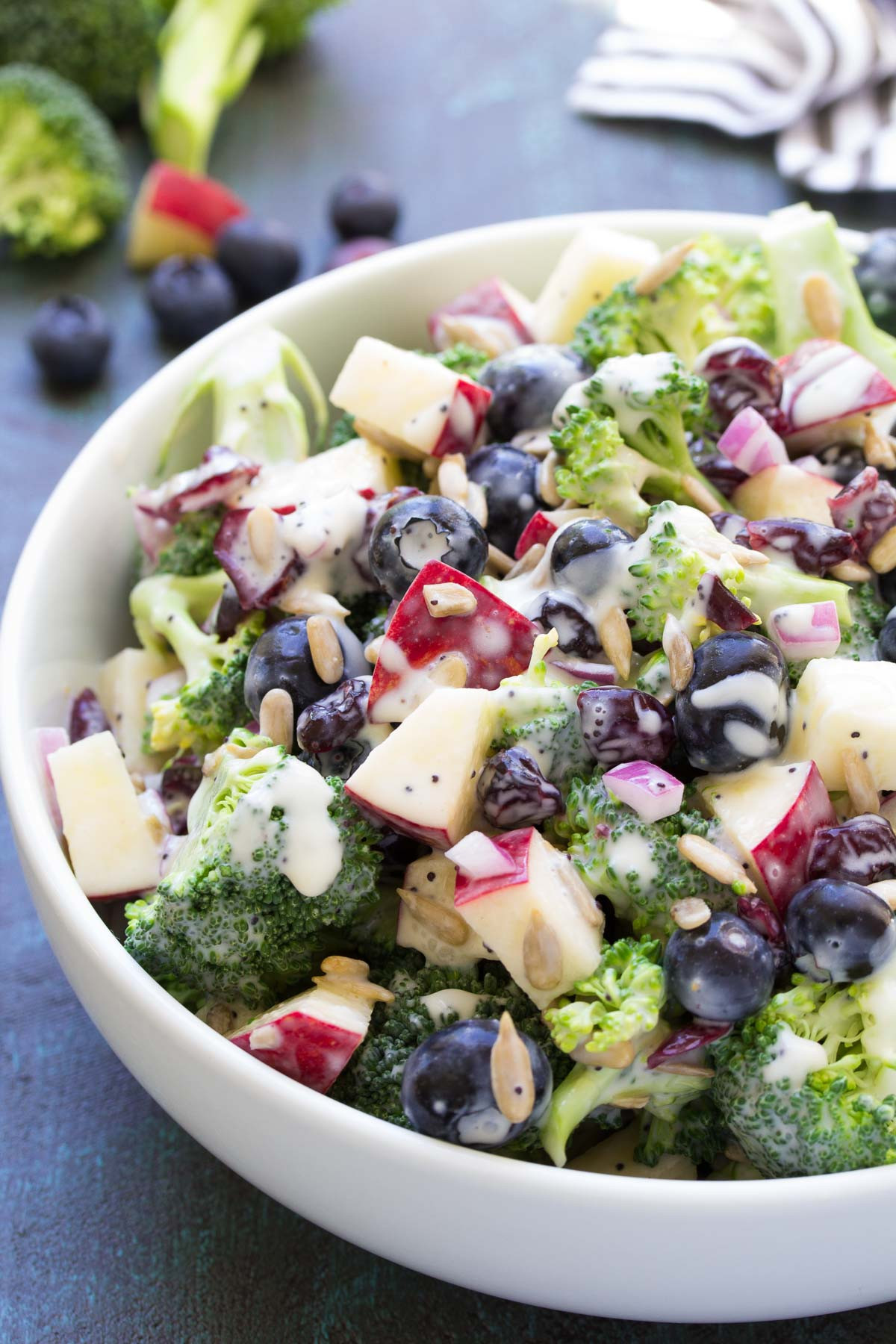 Recipe Broccoli Salad
 No Mayo Broccoli Salad with Blueberries and Apple Recipe