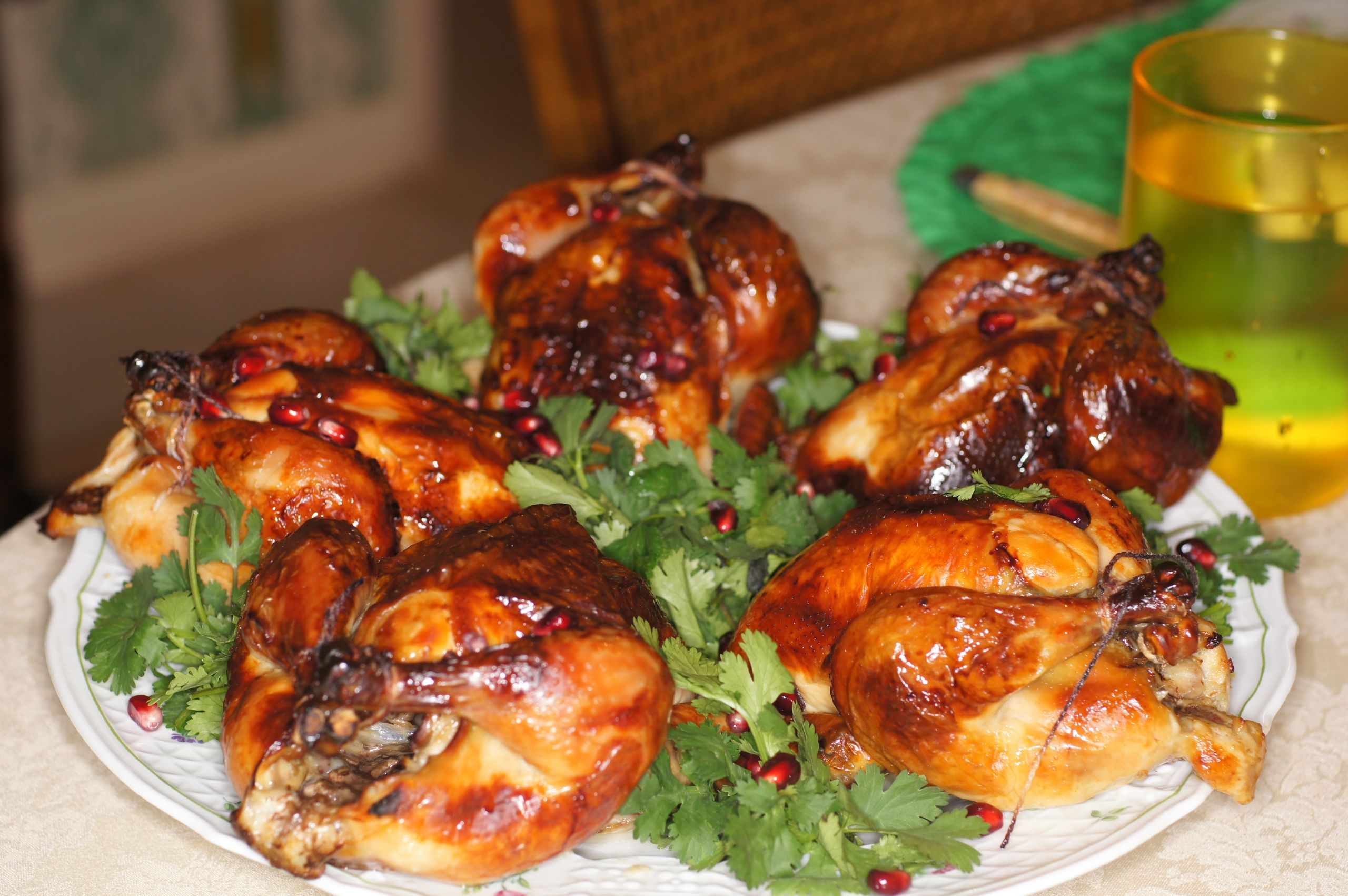 Recipe For Cornish Game Hens
 Roasted Brined Cornish Game Hens with Pomegranate Sauce