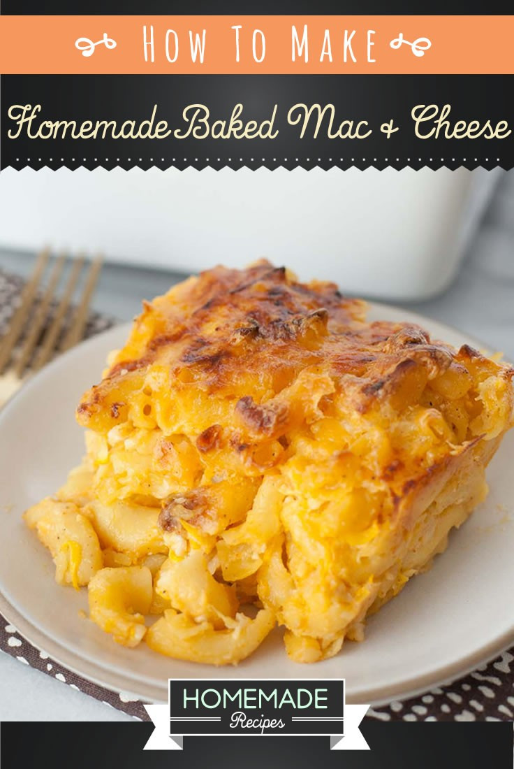 Recipe For Homemade Baked Macaroni And Cheese
 Homemade Baked Mac and Cheese Recipe