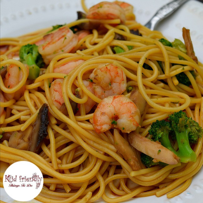 Recipe For Lo Mein Noodles
 Easy Spaghetti Noodle Shrimp Lo Mein Recipe