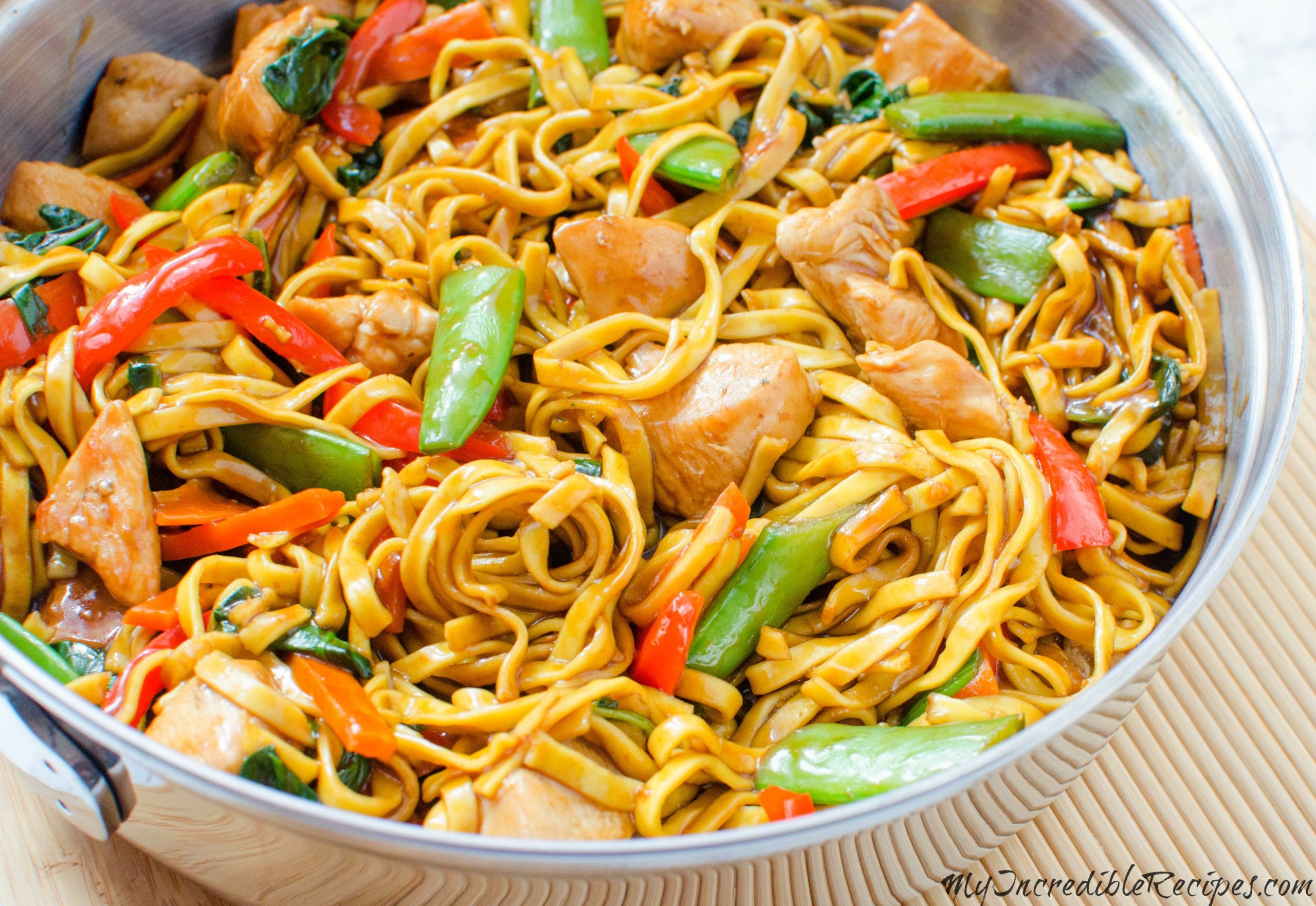Recipe For Lo Mein Noodles
 Chicken Lo Mein – Homemade Takeout Style