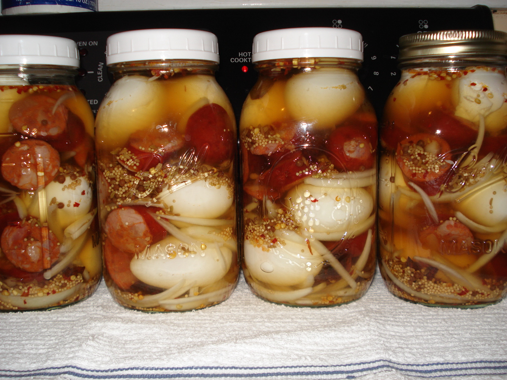 Recipe For Pickled Eggs
 Pickled Eggs & Sausage