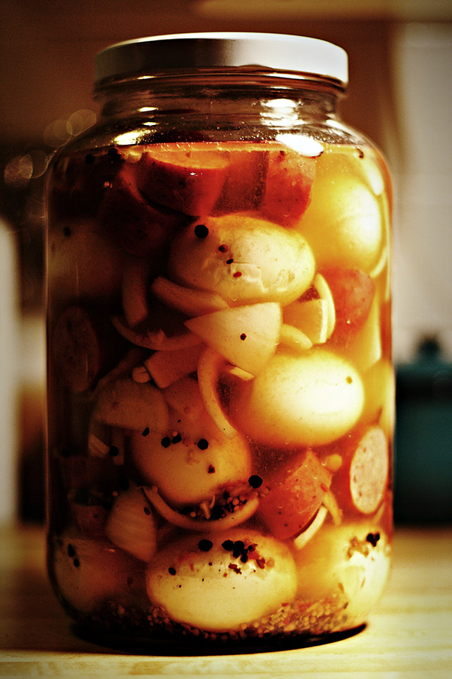 Recipe For Pickled Eggs
 Damn Near 40 Pickled Eggs with Sausage Yum