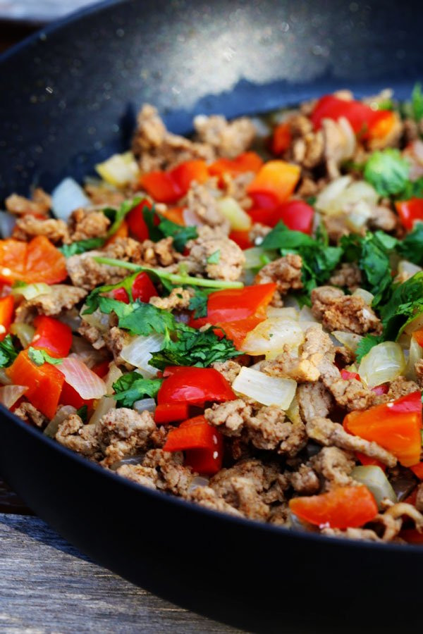 Recipe Ground Turkey
 Ground Turkey Dinner with Peppers and ions