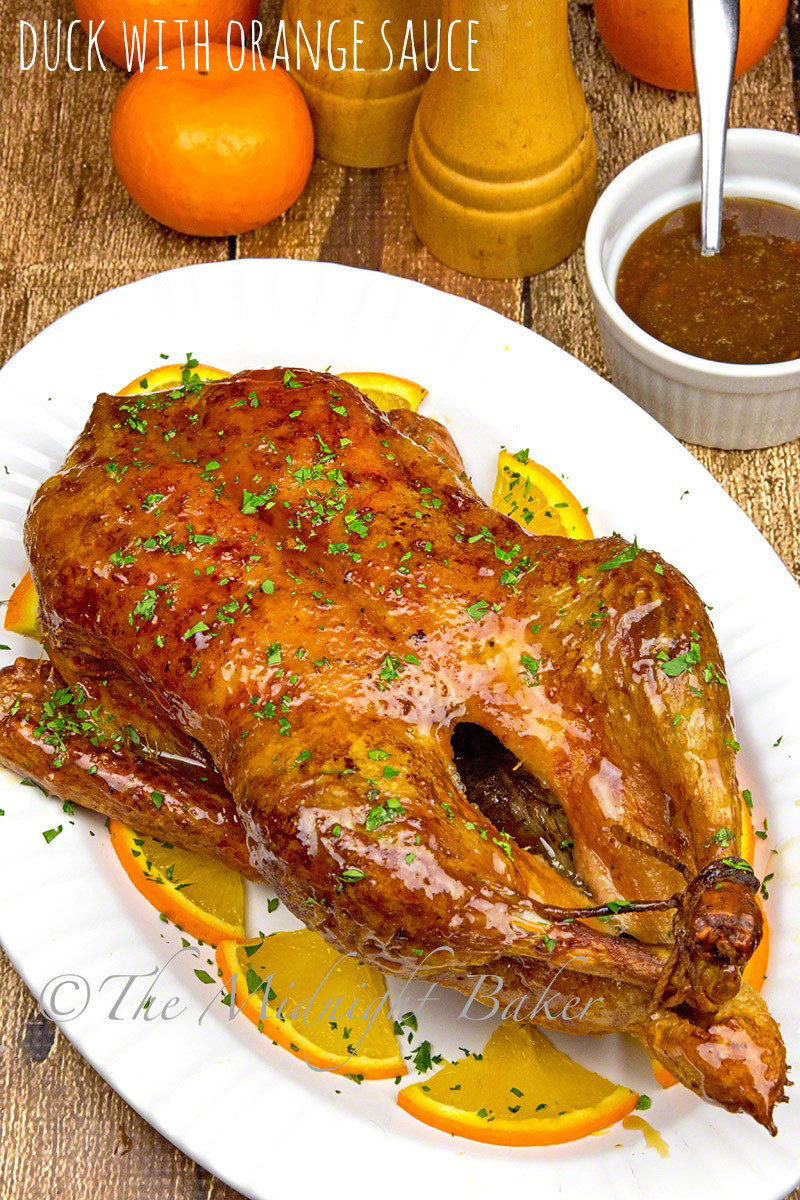 Recipes For Duck
 Duck with Orange Sauce The Midnight Baker