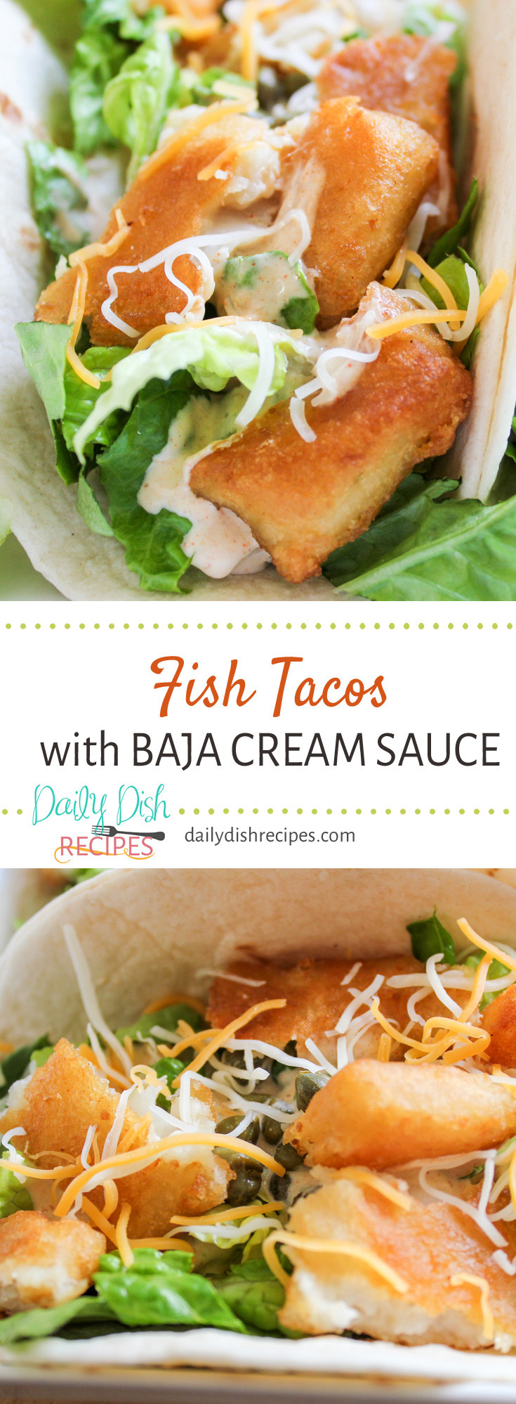Recipes For Fish Taco Sauce
 Fish Tacos with Baja Cream Sauce