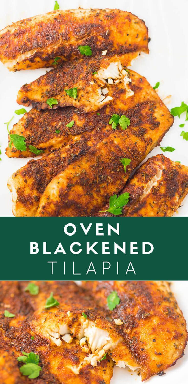 Recipes For Tilapia Fish In The Oven
 Oven Blackened Tilapia in 2019