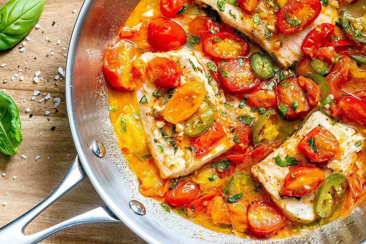 Recipes For Whiting Fish
 Tilapia White Fish Recipe in Tomato Basil Sauce — Eatwell101
