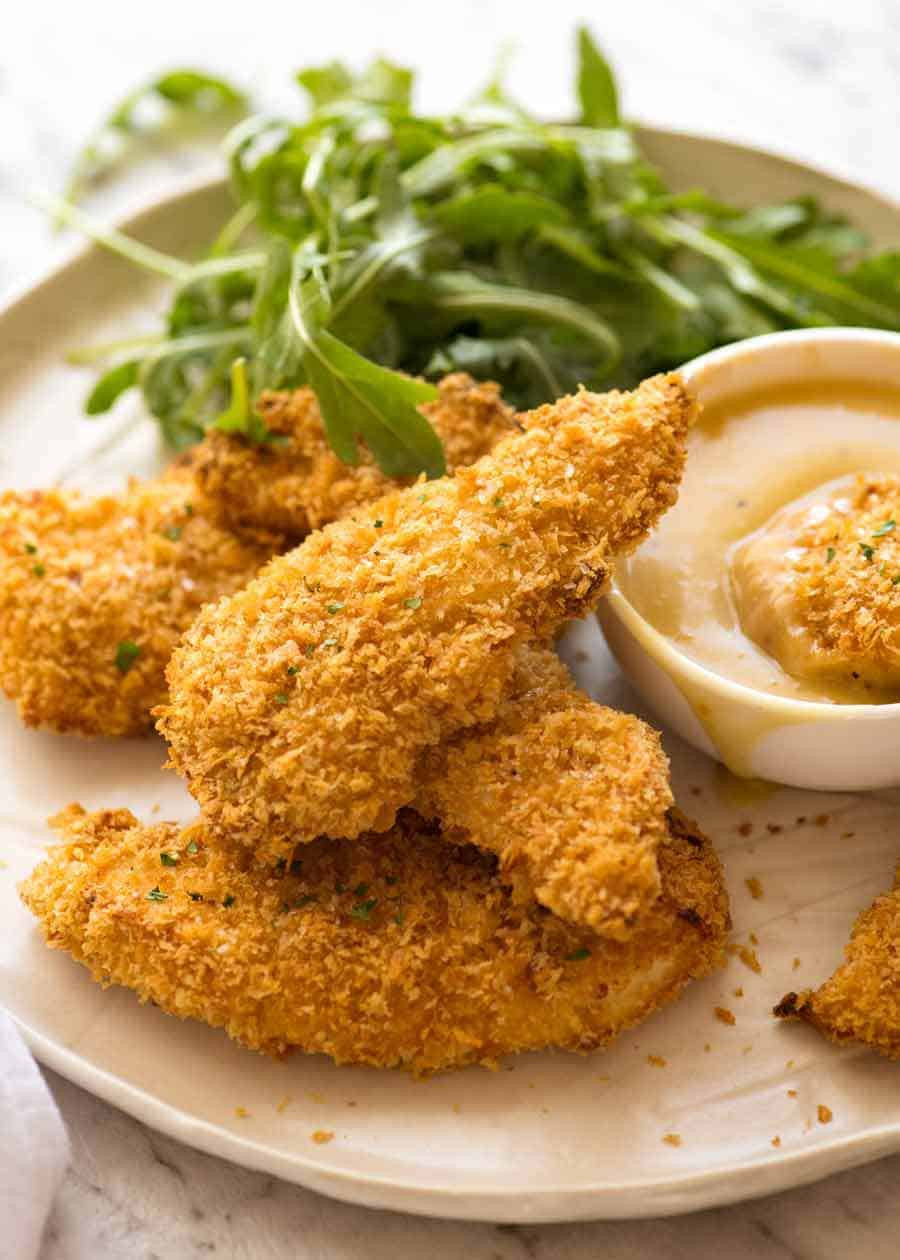 Recipes With Chicken Tenders
 Truly Crispy Oven Baked Chicken Tenders