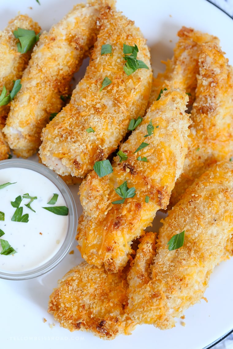 Recipes With Chicken Tenders
 Crispy Cheesy Baked Chicken Tenders Recipe baked not fried