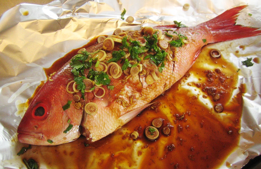 Red Snapper Fish Recipes
 red snapper on foil