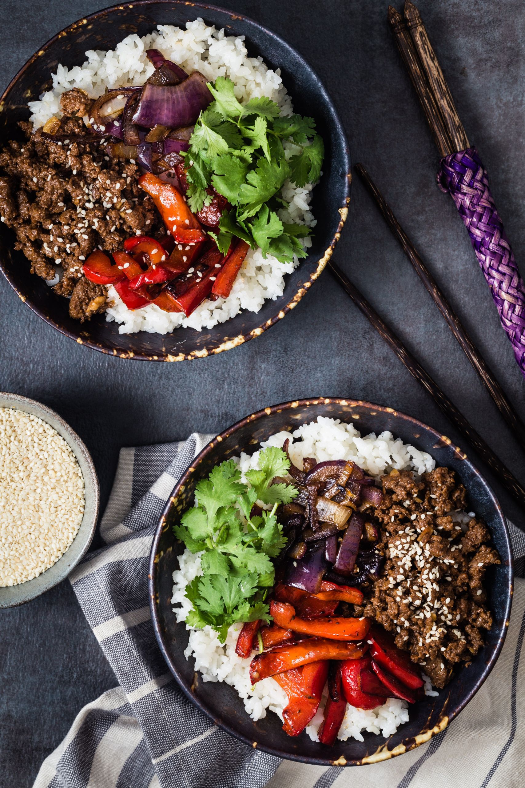 Rice Bowl Recipes
 Asian beef rice bowl