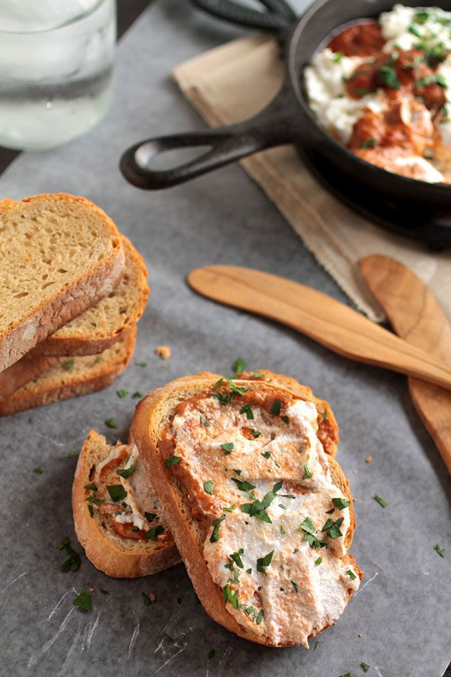 Ricotta Cheese Appetizers
 Roasted Red Pepper Baked Ricotta Recipe