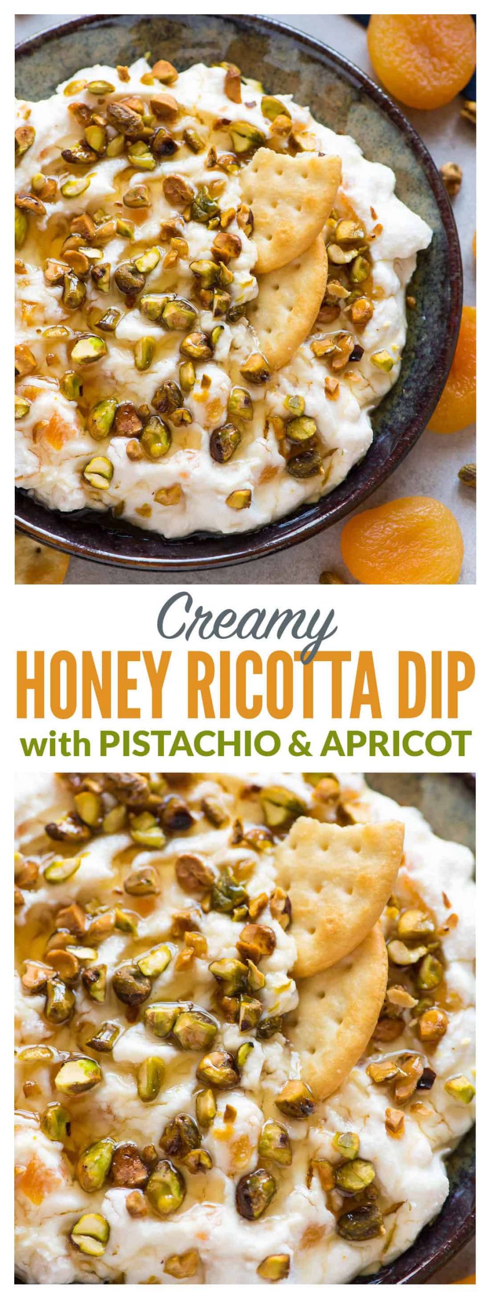 Ricotta Cheese Appetizers
 Honey Ricotta Dip with Pistachio and Apricot