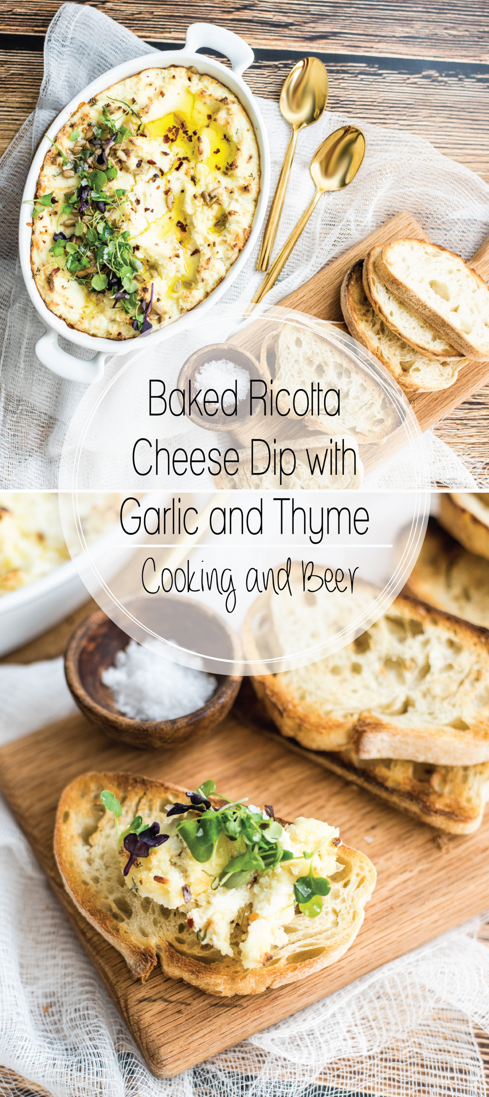 Ricotta Cheese Appetizers
 Baked Ricotta Cheese Dip with Garlic and Thyme Cooking