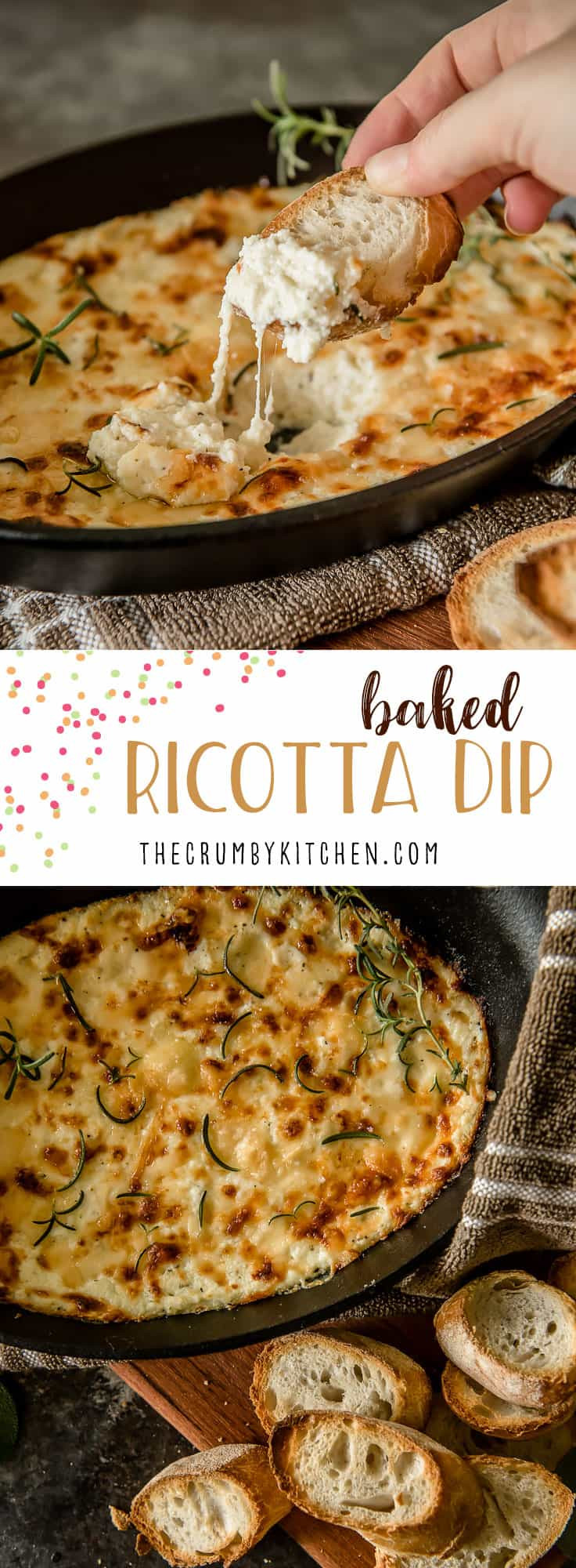 Ricotta Cheese Appetizers
 Baked Ricotta Dip and Capturing the Bite The Crumby Kitchen