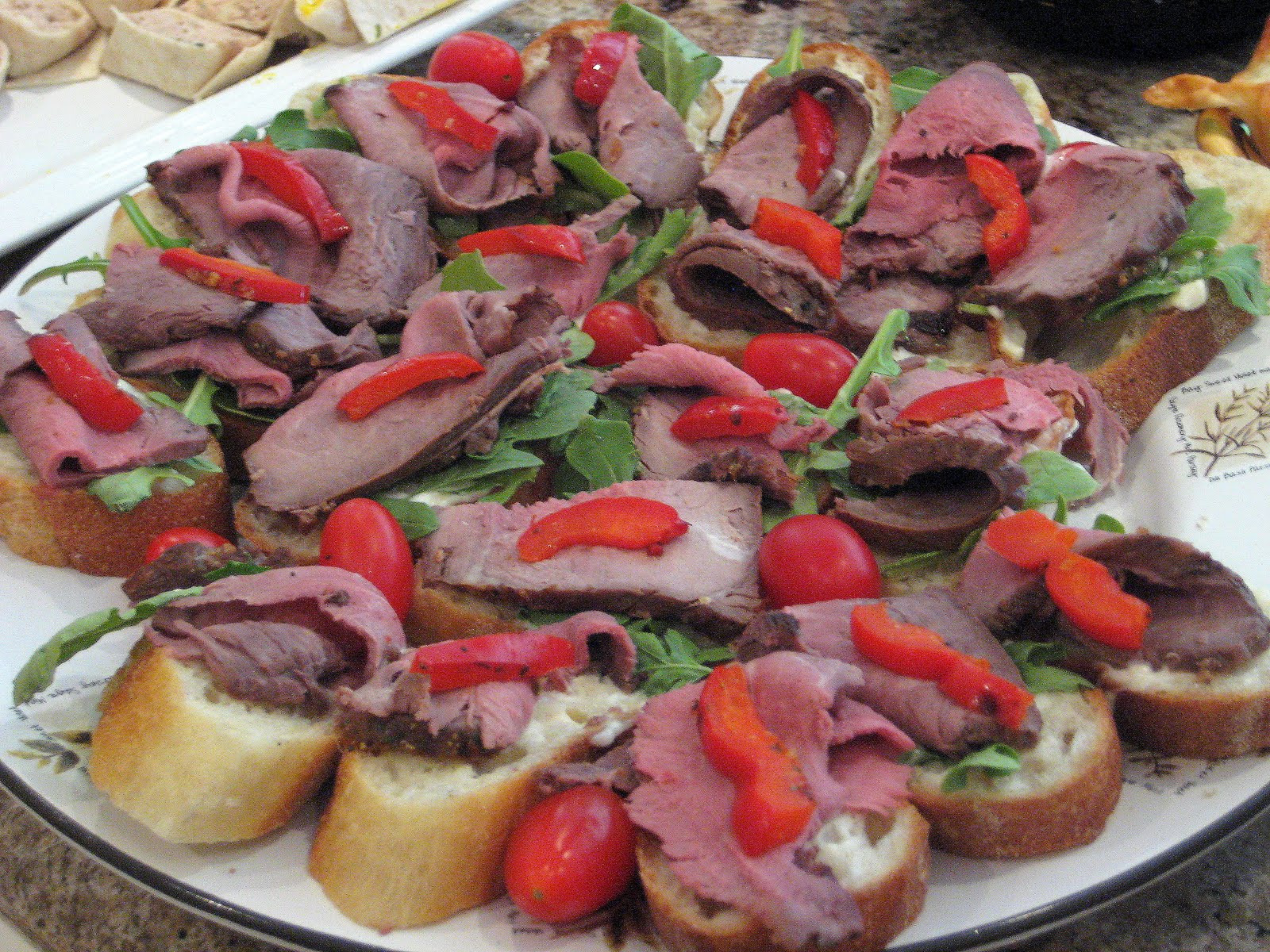 Roast Beef Appetizers
 Equal Opportunity Kitchen Wedding Shower