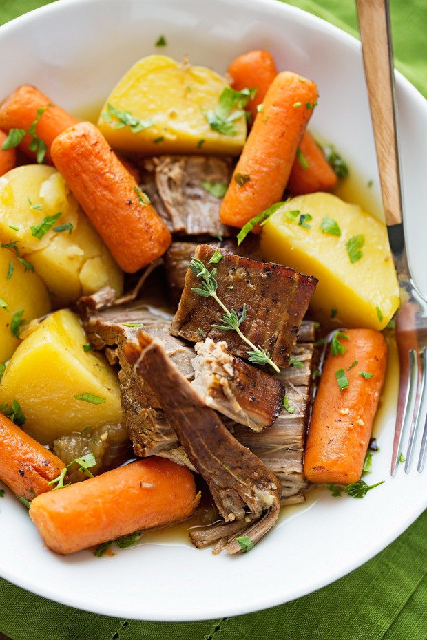 Roasted Baby Potatoes And Carrots
 Best Ever Pot Roast with Carrots and Potatoes Recipe