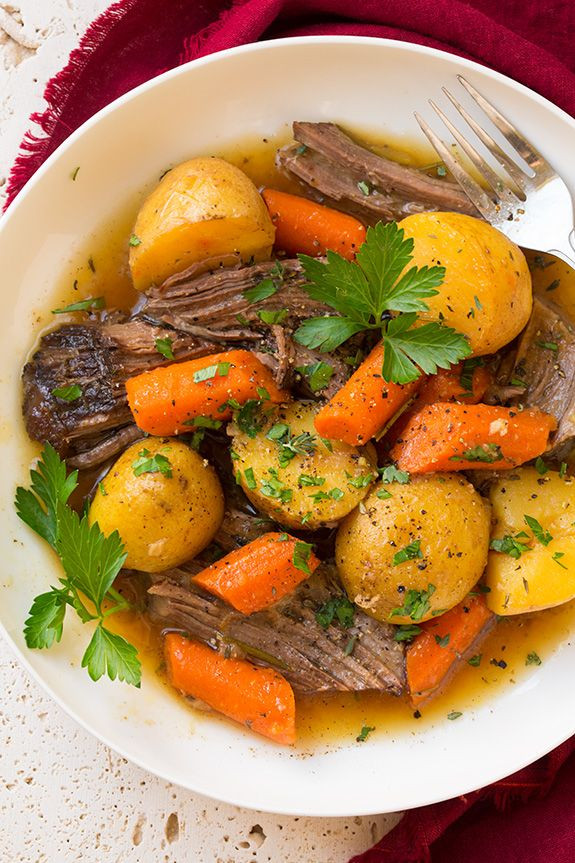Roasted Baby Potatoes And Carrots
 Pot Roast with Potatoes and Carrots Recipe