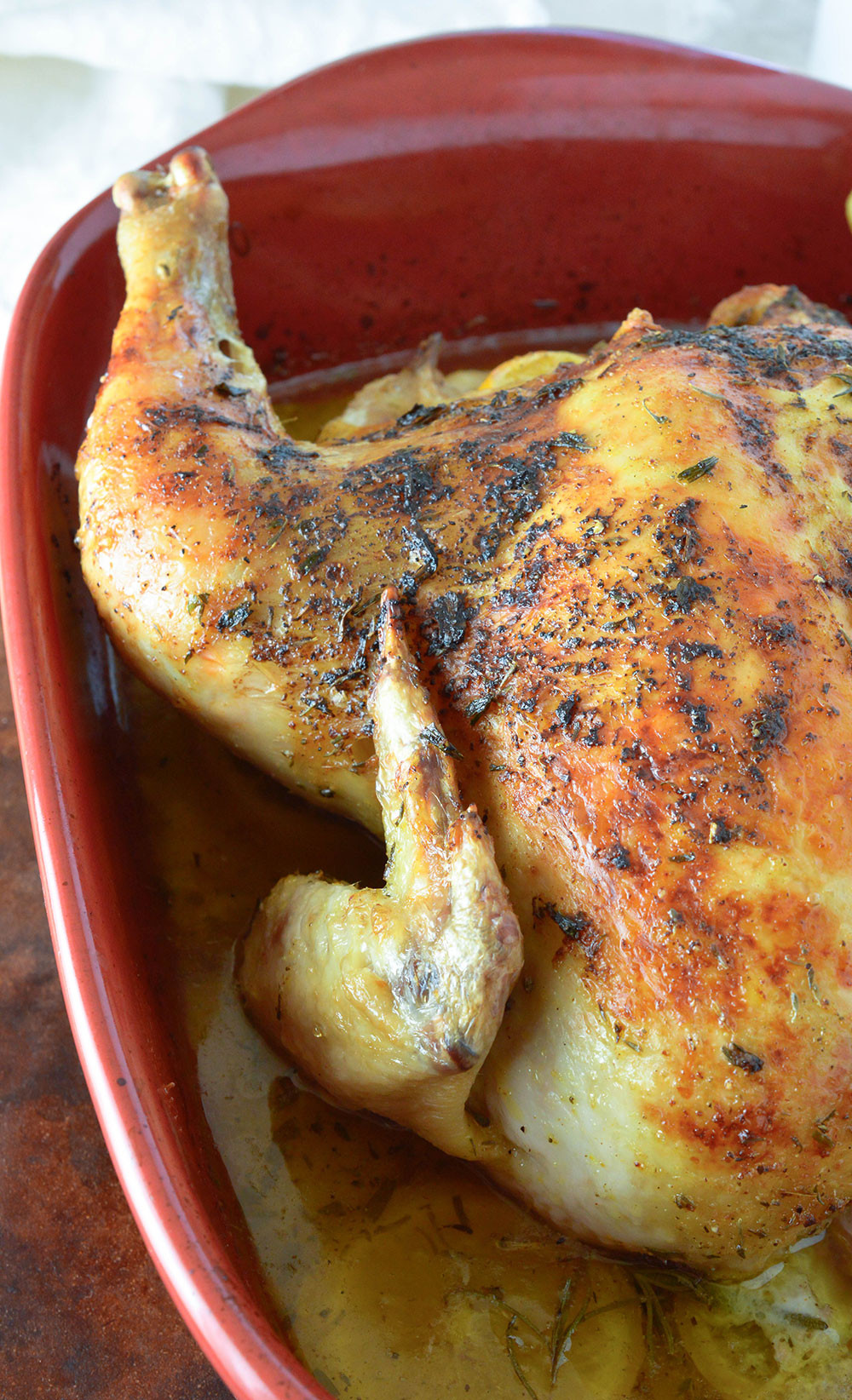 Roasted Chicken Recipe
 Oven Roasted Chicken Recipe with Lemon & Rosemary