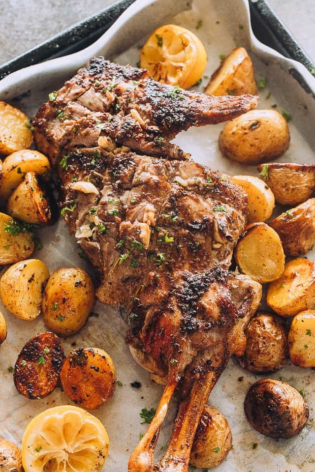 Roasted Leg Of Lamb With Potatoes
 Garlic Herb and Paprika Roast Leg of Lamb – Cravings Happen