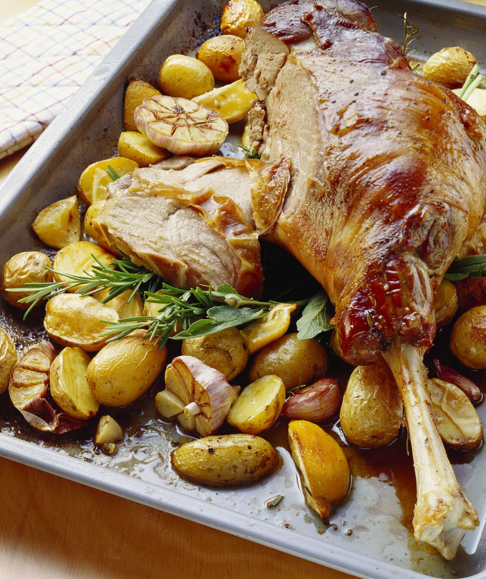 Roasted Leg Of Lamb With Potatoes
 Greek Style Roast Leg of Lamb With Potatoes Recipe