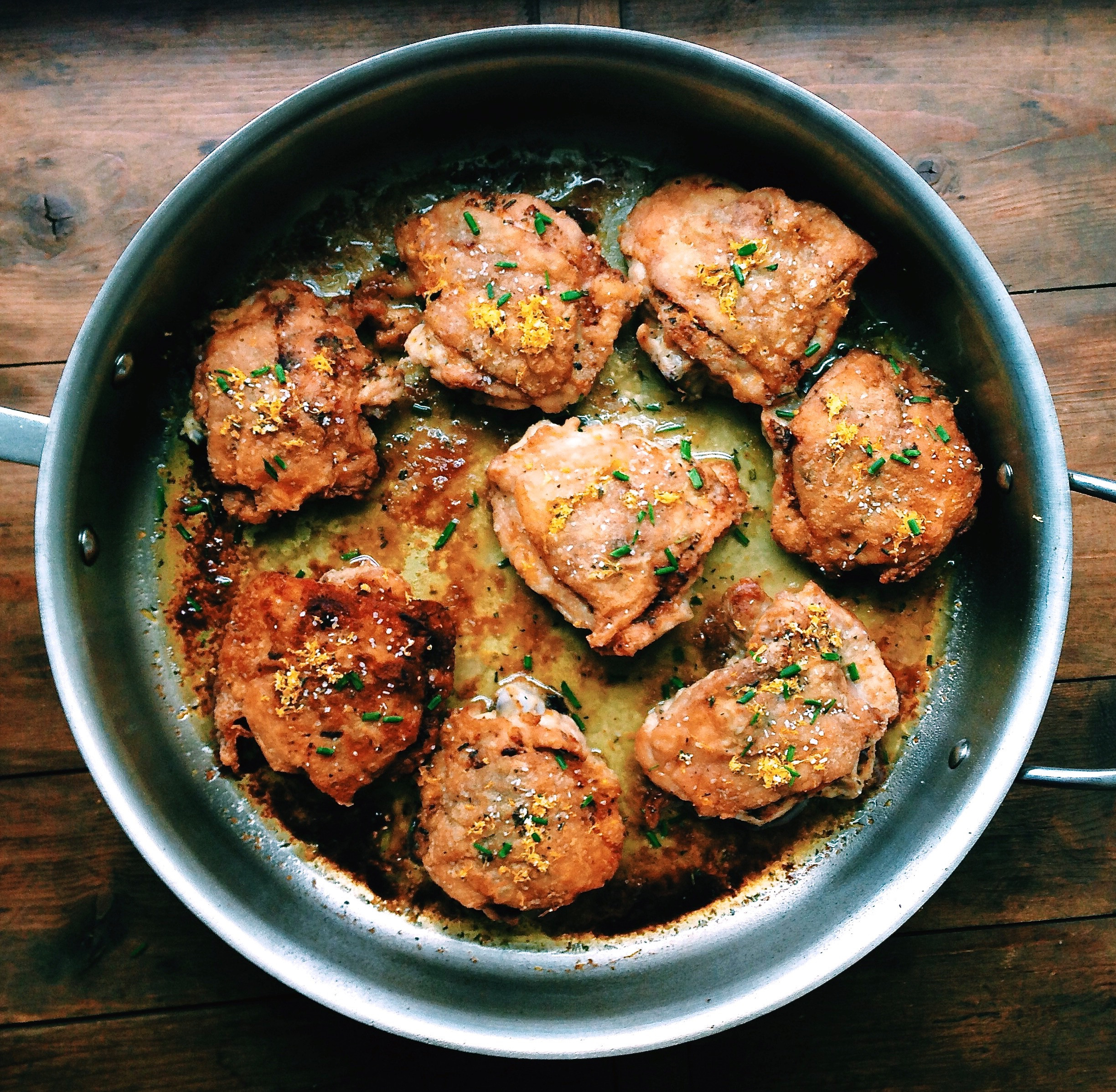 Rosemary Chicken Thighs
 Rosemary and Lemon Roasted Chicken Thighs – The Mom 100
