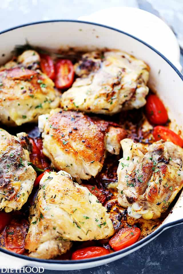 Rosemary Chicken Thighs
 Skillet Garlic and Rosemary Chicken Thighs Recipe