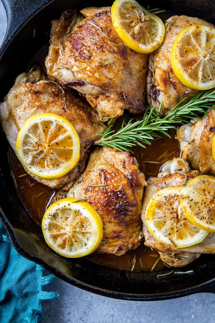 Rosemary Chicken Thighs
 Lemon Rosemary Braised Chicken Thighs The Roasted Root