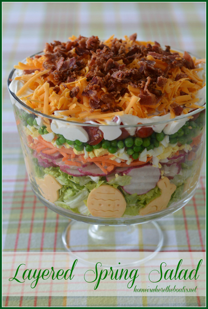 Salad For Easter Dinner
 Layered Spring Salad for Easter – Home is Where the Boat Is
