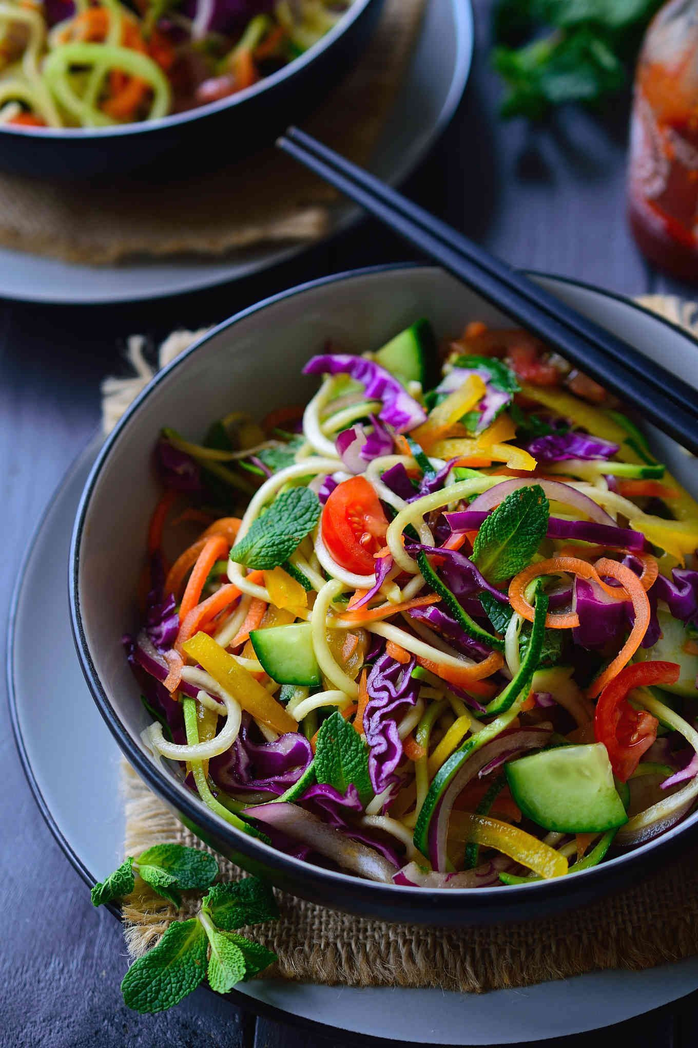 Salad Recipes Vegan
 Raw Vegan Noodles Salad