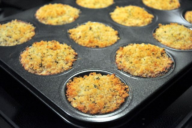 Salmon And Crab Cakes
 baked crab cakes I use muffin tins for salmon cakes too