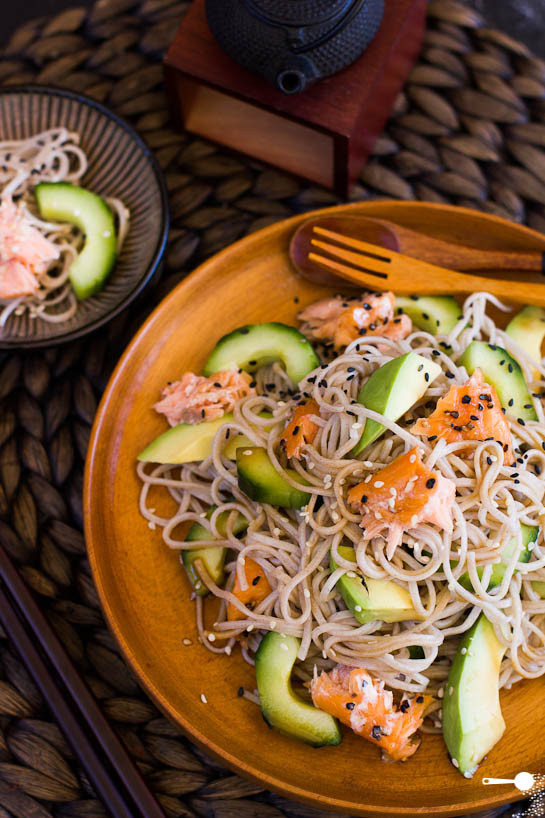 Salmon And Noodles
 Smoked Salmon and Soba Noodle Salad Wholesome Cook