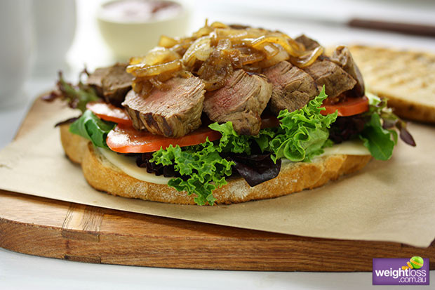 Sandwich Recipes For Dinner
 Gourmet Steak Sandwich with Caramelised ions