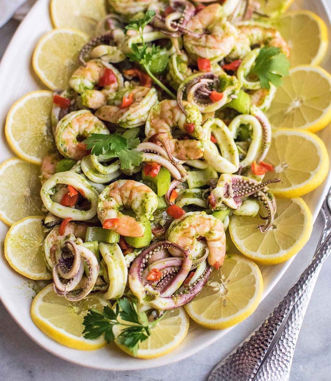 Seafood Appetizers Italian
 Italian Seafood Salad in 2020