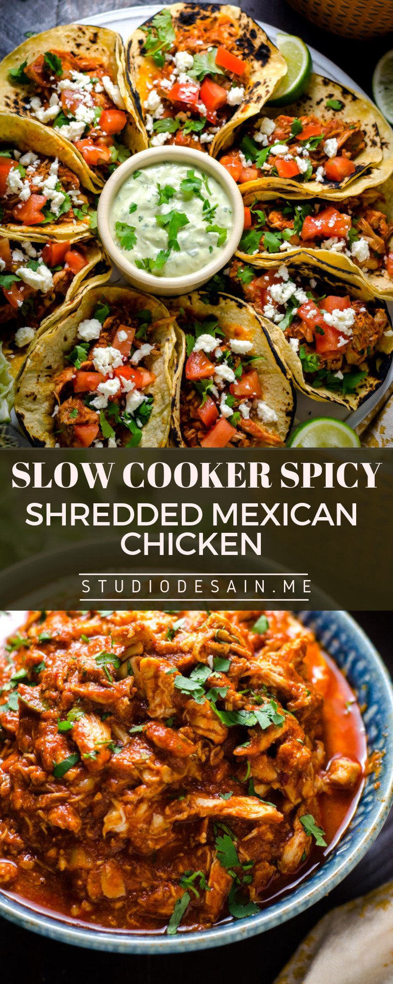 Shredded Chicken Mexican Casserole
 SLOW COOKER SPICY SHREDDED MEXICAN CHICKEN