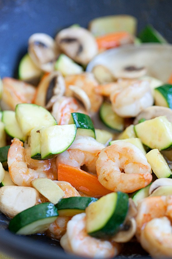 Shrimp And Zucchini
 Zucchini and Shrimp Stir Fry Best Asian Recipe Rasa