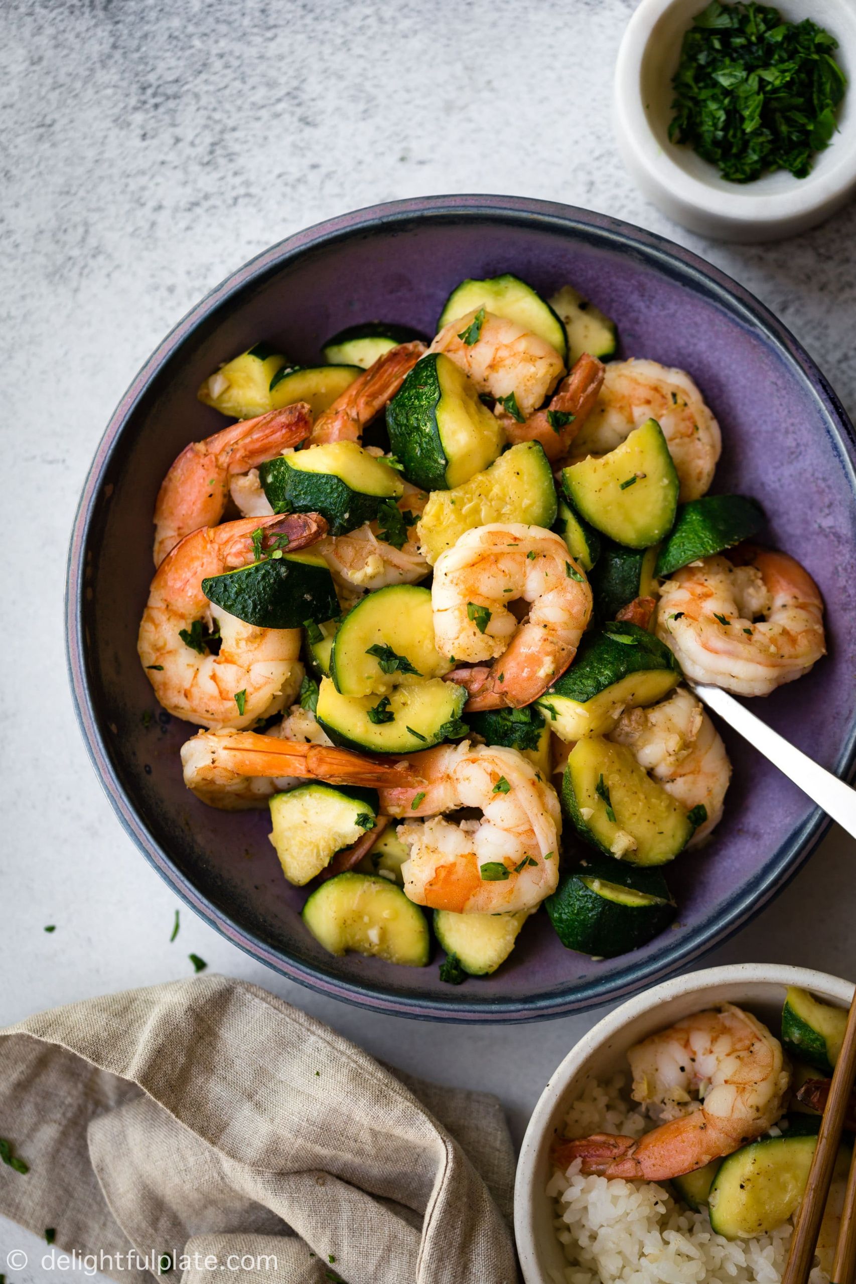 Shrimp And Zucchini
 Freaking Fast Sautéed Shrimp with Zucchini Delightful Plate
