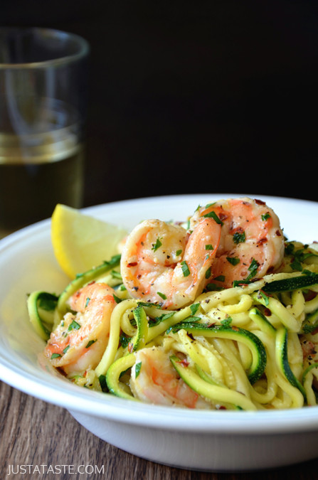 Shrimp And Zucchini
 Our Green House Blog Shrimp Scampi with Zucchini Noodles