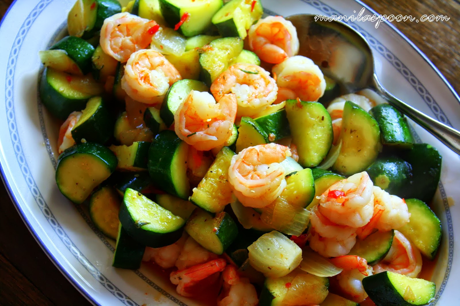 Shrimp And Zucchini
 Sweet and Spicy Shrimp and Zucchini Stir Fry