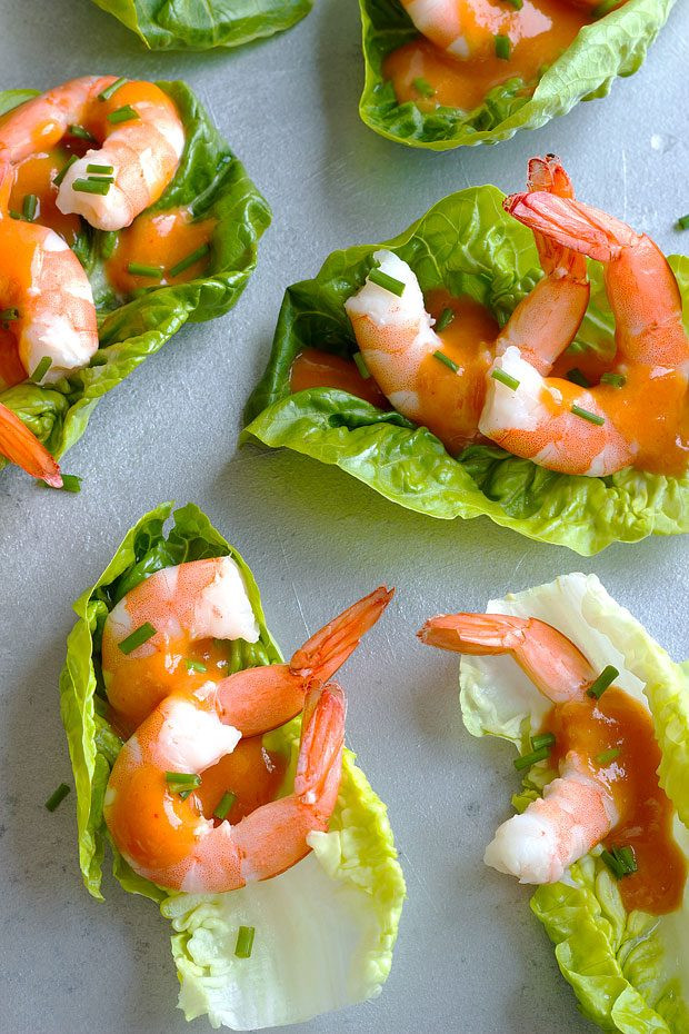 Shrimp Appetizers For Parties
 Shrimp Cocktail sauce in Lettuce Wraps — Eatwell101