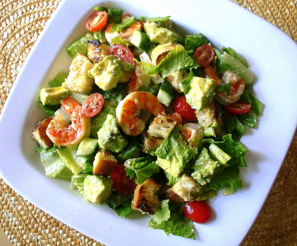 Shrimp Caesar Salad
 Grilled Shrimp Caesar Salad