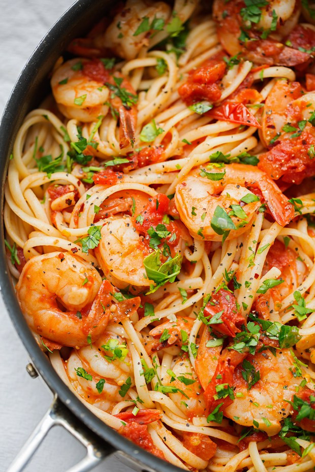 Shrimp Pasta Dish
 21 Filling Pasta Recipes for Tonight s Dinner