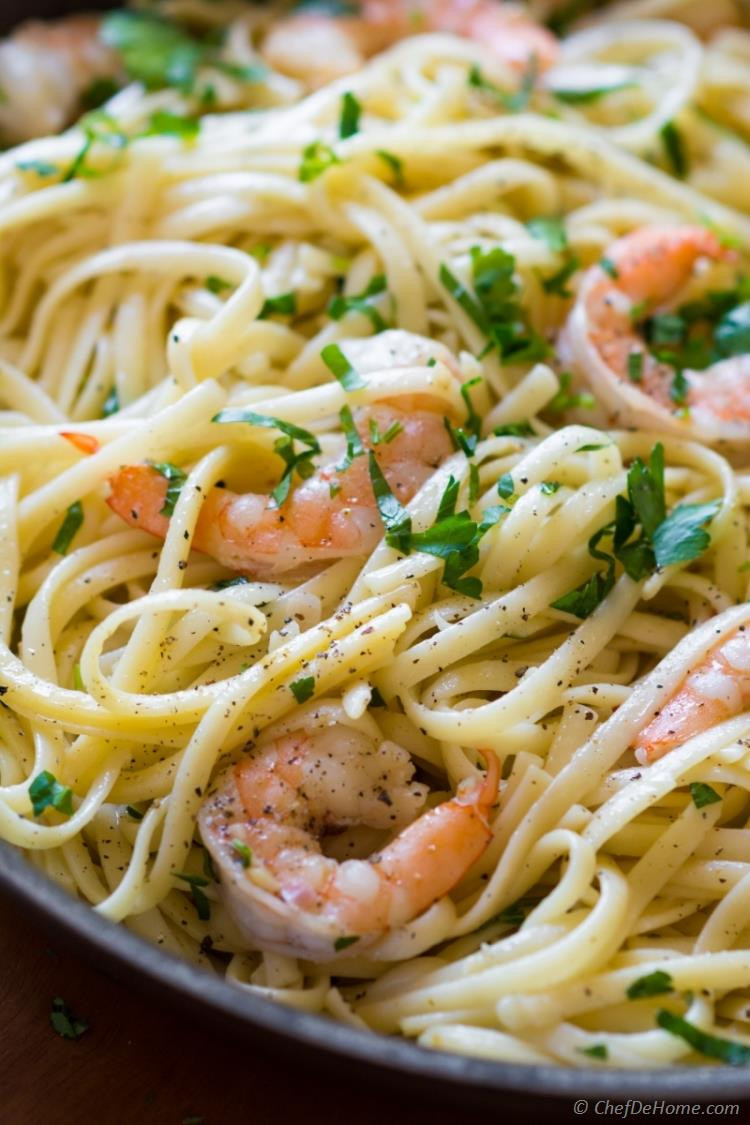 Shrimp Scampi With Pasta
 Garlic Shrimp Scampi Linguine Recipe