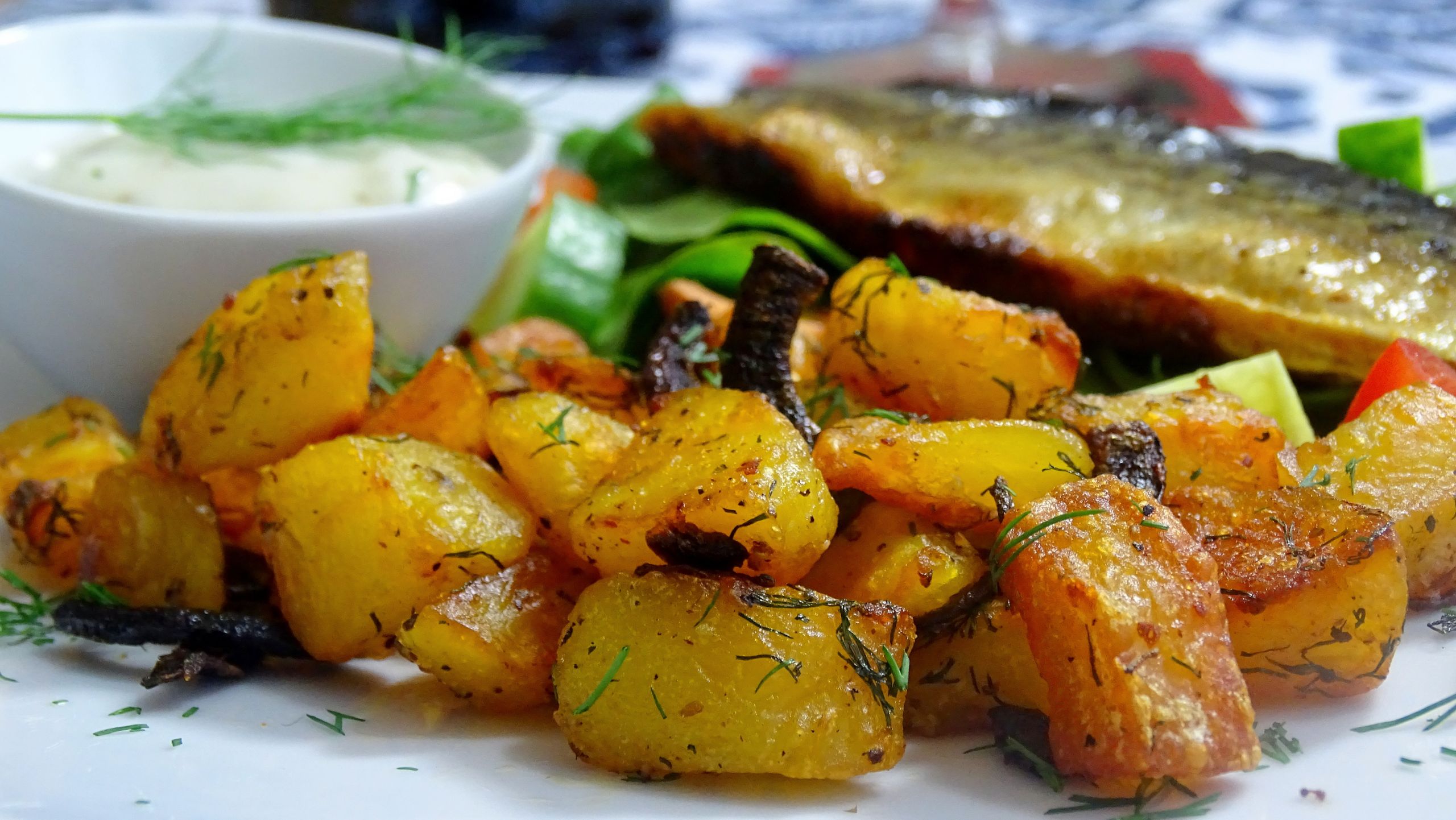 Side Dishes For Fish
 Crispy Potatoes with Dill perfect side dish for fish