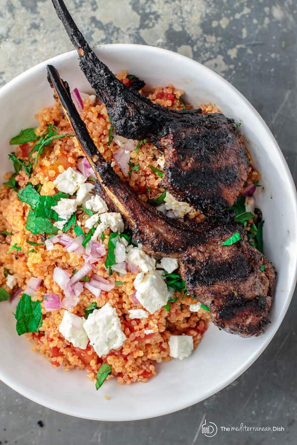 Side Dishes For Lamb Chop
 Mediterranean Grilled Lamb Chop Recipe with Tomato Mint Quinoa