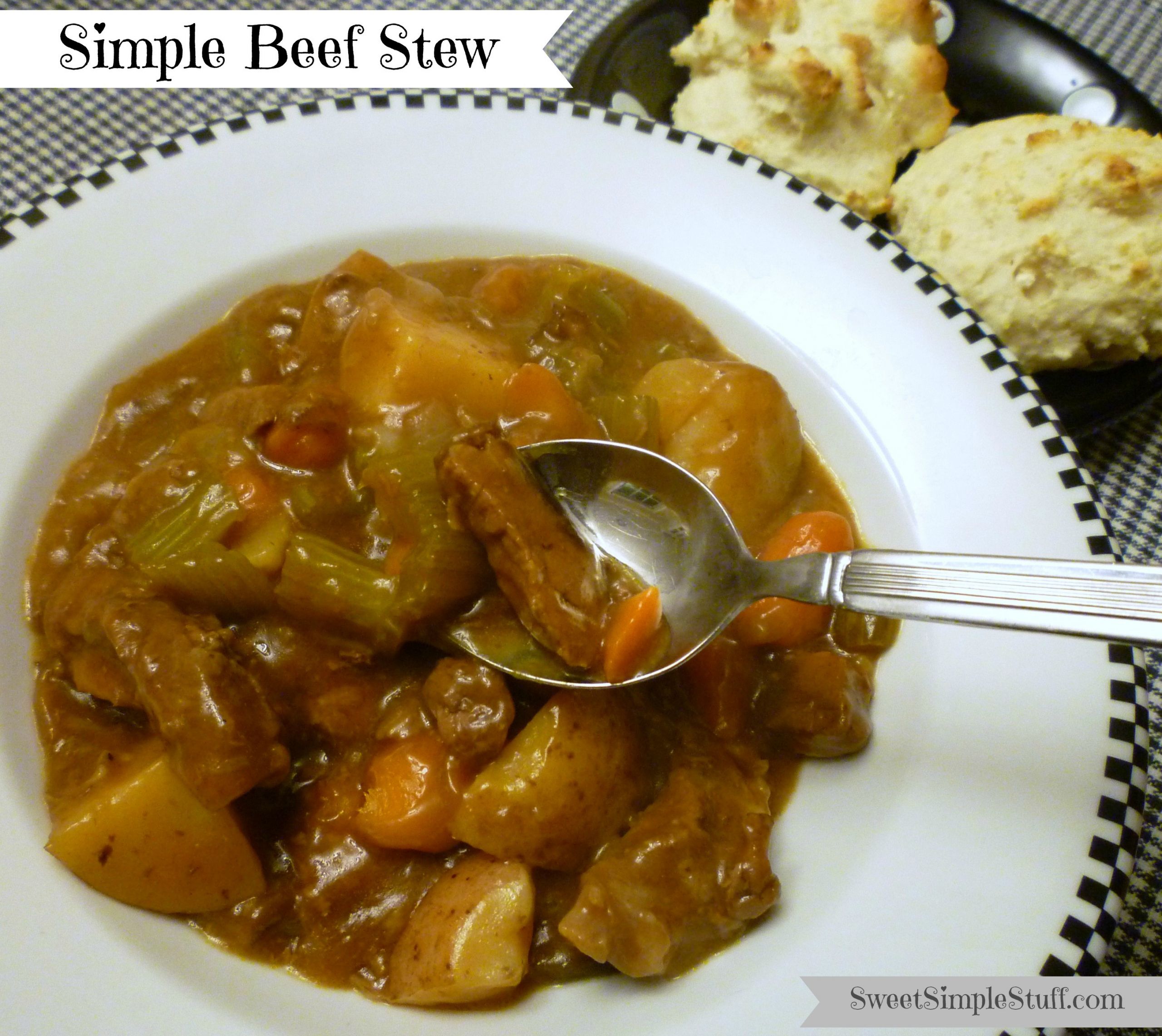 Simple Beef Stew
 Simple Beef Stew … made in the oven