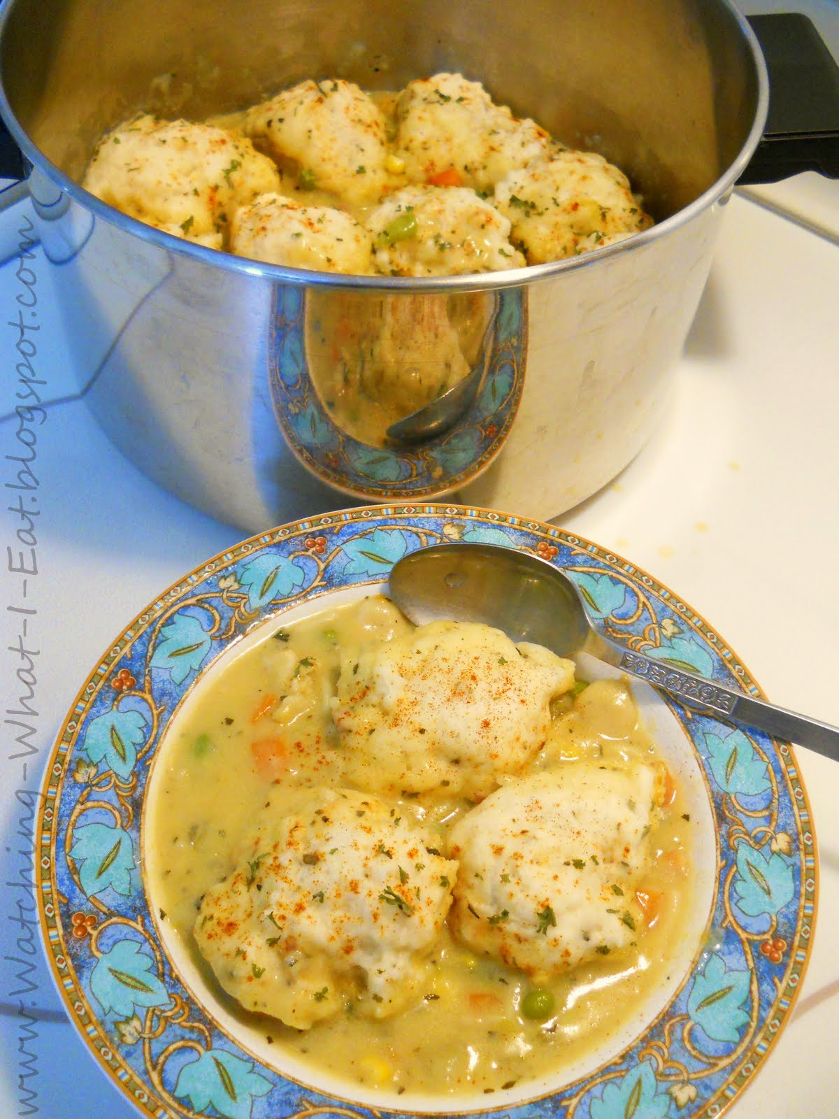 Simple Chicken And Dumplings
 Watching What I Eat Easy Chicken and Dumplings